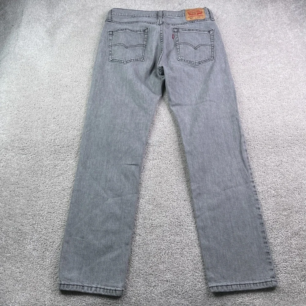 Levis Jeans Mens 32x32 Grey‎ 514 Straight Leg Stretch Denim Casual Classic